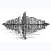 Abu Dhabi Skyline Art sketch by Duniya Collection™