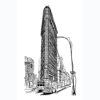 Flatiron Building Sketch New York USA by Shehzad Afzaal