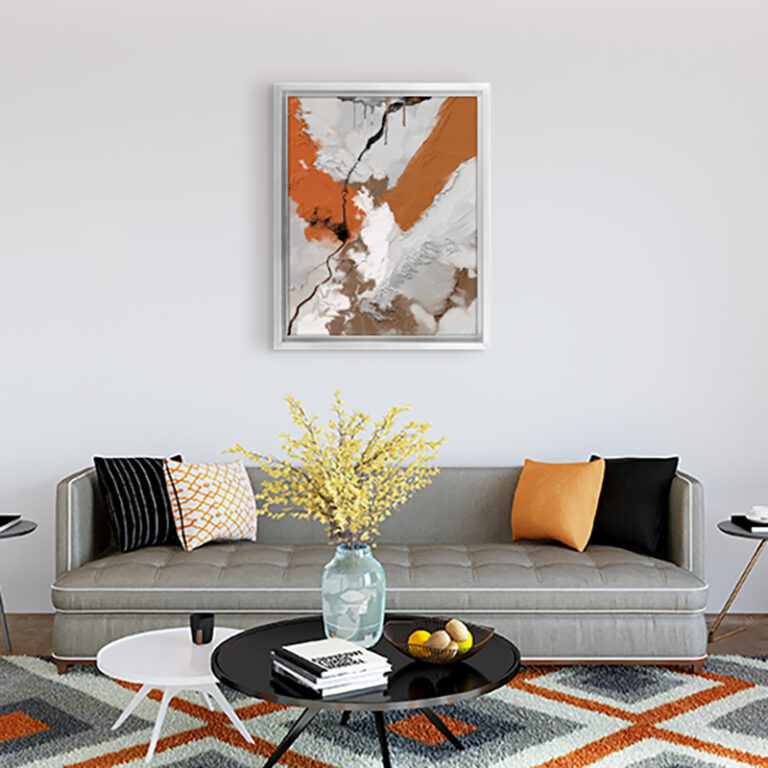 Highlands Framed Canvas Interior Mockup