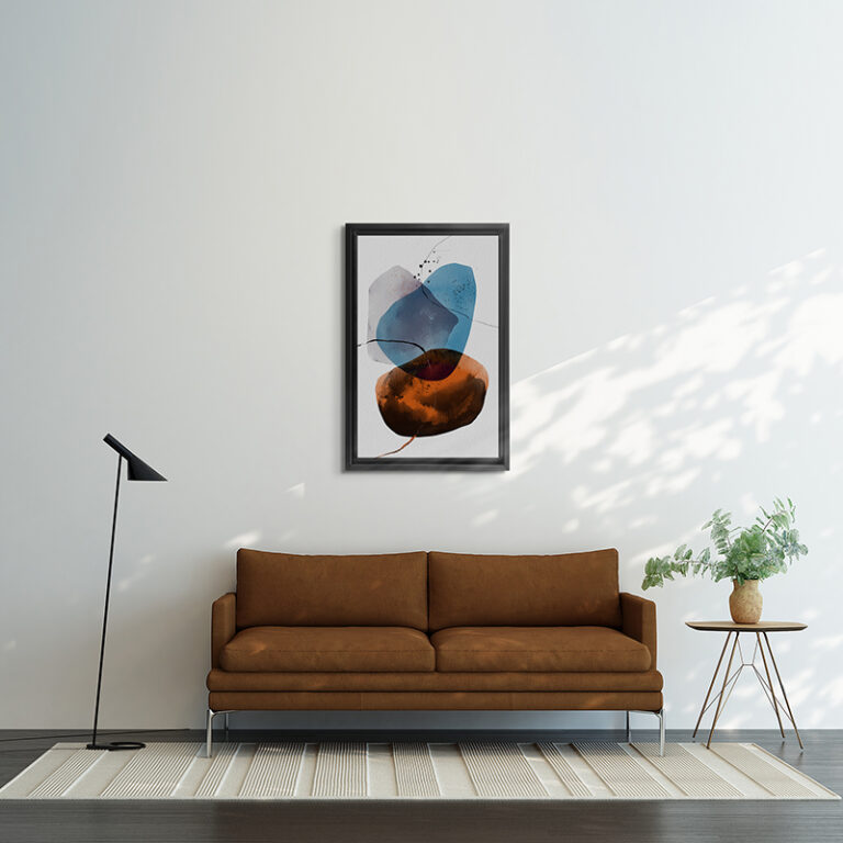 Radiance Framed Canvas Interior Mockup