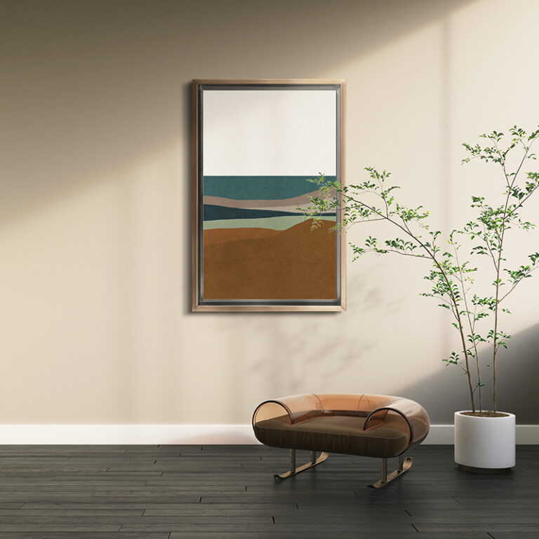 Sienna Refrescante Framed Canvas Interior Mockup