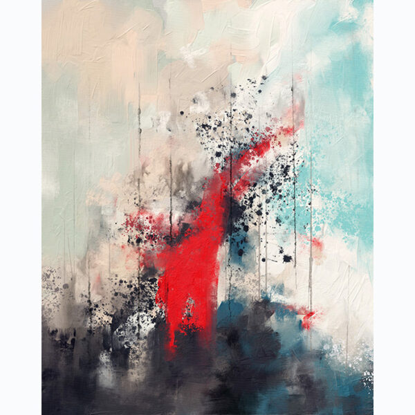 raveheart Abstract Art Canvas Print by Shehzad Afzaal | Bold Wall Art | Modern Abstract