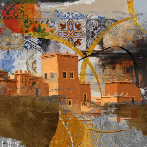 Sands of Time abstract Arabian heritage art by Shehzad Afzaal