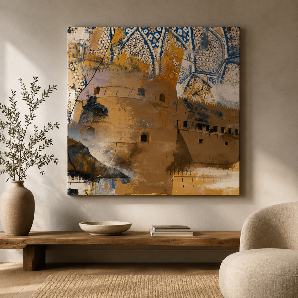 image showing canvas wall art on a wall art