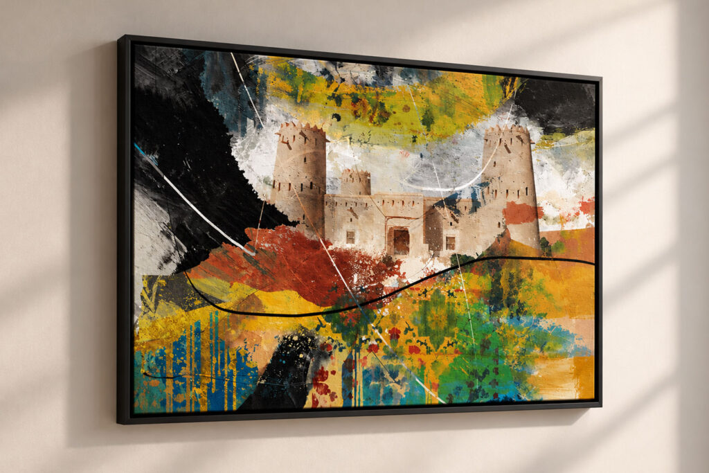 Framed wall art showing premium frame and shadow gap detail